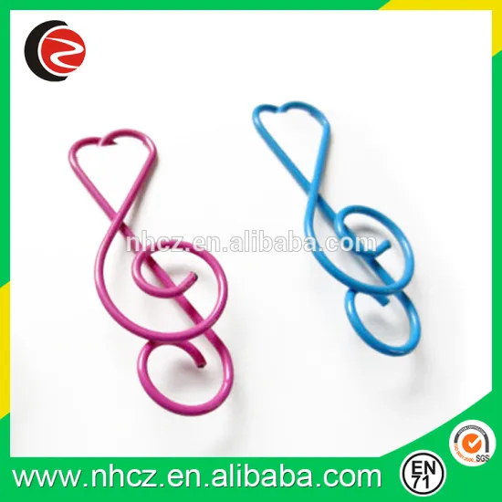Treble Clefs Paper Clips-Music Wire Markclip