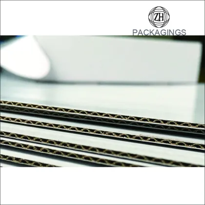 White shipping box for apparel retail