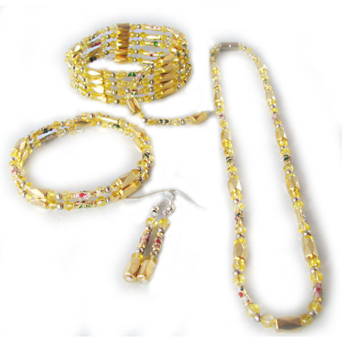 Hematite Set Gold Jewelry