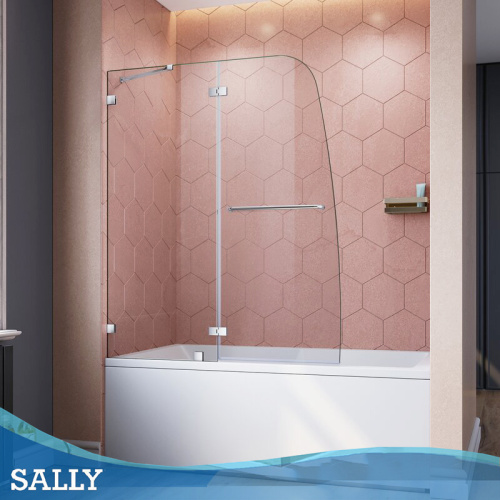 Sally Bath Screen Screen Hinged 6 -миллиметровая стеклянная душевая дверь