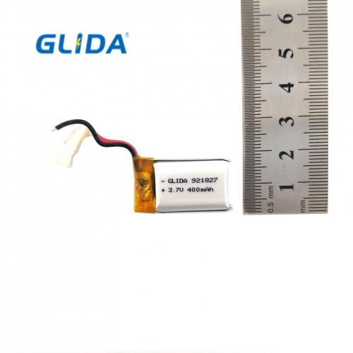 rechargeable lithium polymer battery 921827 400mah 3.7V
