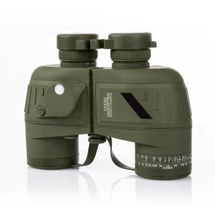 10x50 Navy Telescope: High Definition Binoculars with Rangefinder and Compass - Fogproof Optics