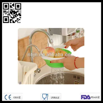 silicone foldable storage basket