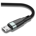 3A Snabb laddningsflätad 2M Micro USB -kabel