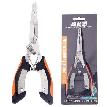 Stainless Steel Fishing Pliers with Scissors for Hook Removal and Cutting Rings