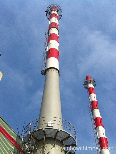 Pila de chimenea de acero de doble pared independiente