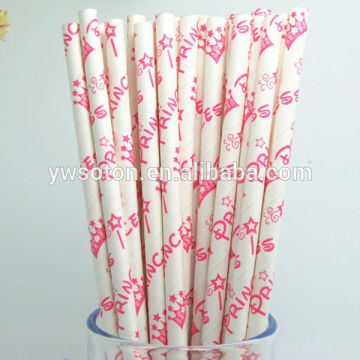 different colors and sizes Disposable paper drinking straws