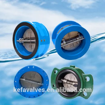 dual plate wafer butterfly check valve/non-return check valve