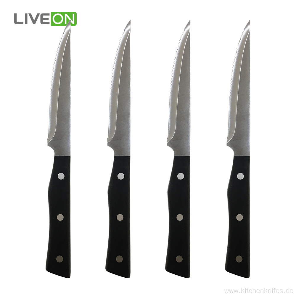 Stainless Steel PP Handle Serrated Steak Knife