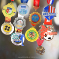 Medalha de metal com campeão esportivo 3D personalizado