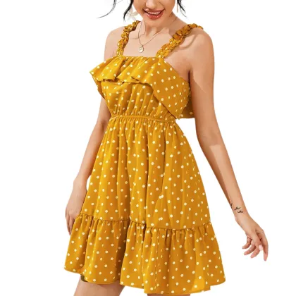 Sweet Sleeveless summer Ladies Dress