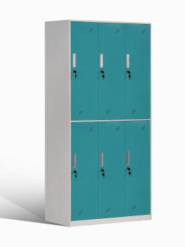2 Tier Steel Lockers 2 Tone Coloring