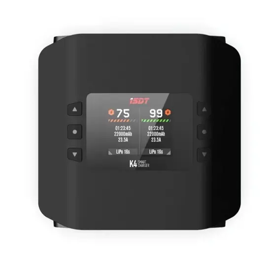 ISDT K4 AC 400W DC 600Wx2 Dual Mode Dual Channel Smart Charger For Lithium Battery