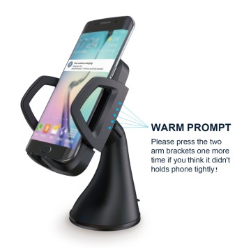10W Qi Wireless Charger Car Holder 3 Coils Fast Wireless Charging Stand For Samsung Galaxy S6 edge plus/Note5/S7/S7 edge