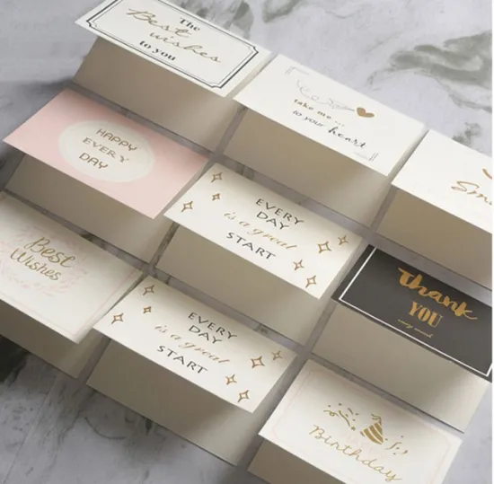 Small greeting cards with custom design