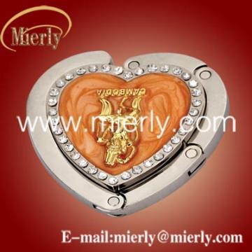 Heart Shape Bag Holder with Crystal