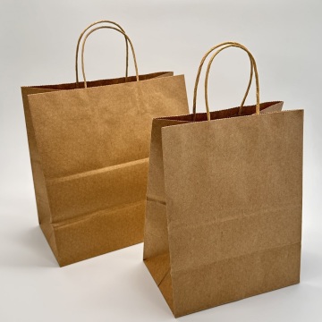 Bolsa de papel de papel kraft personalizable para el medio ambiente