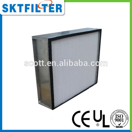 HEPA box type air filter for HAVC system