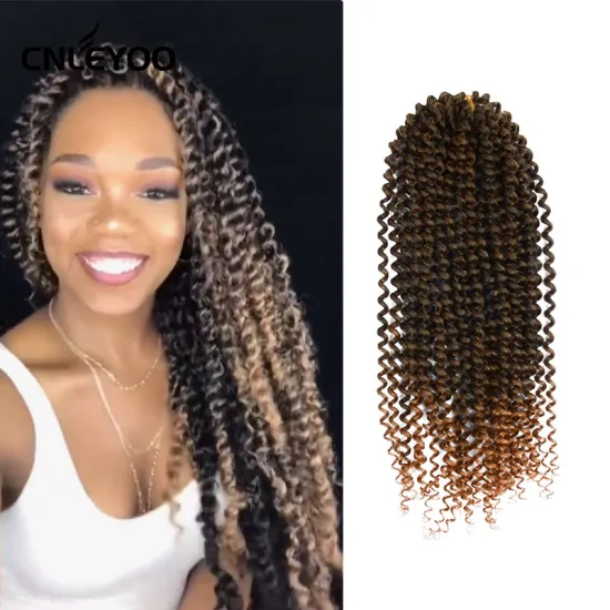 Light Brown Passion Twist Crochet Hair for Women 18 inch 14 inch  24 inch Spring Nu Loc Crochet Braiding Hair Extension