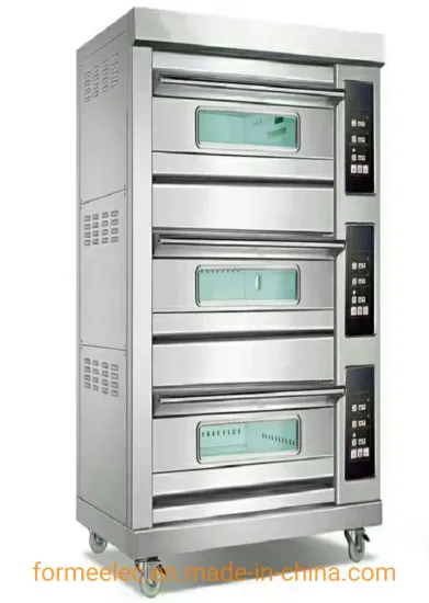 Bakery Electric Oven Digital 3-Deck 6-Trays Layered Oven Electric Deck Oven