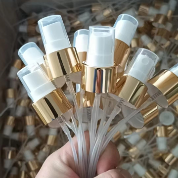 Afircador de bomba de niebla de aluminio-plástico de 24 mm con cubierta para botellas