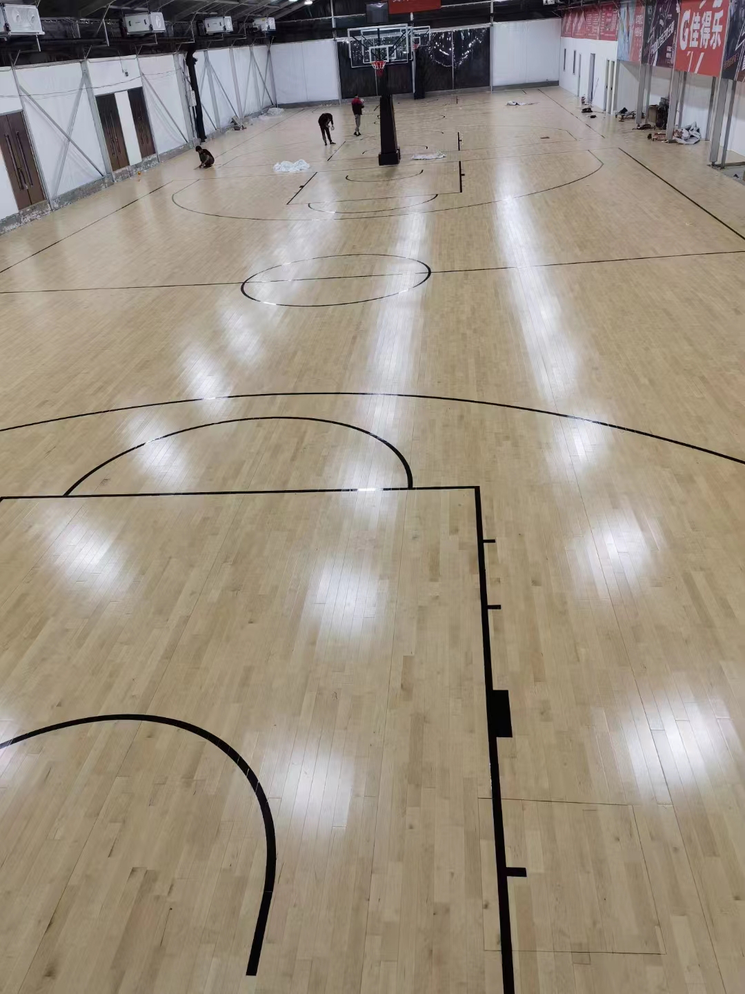 FIBA approved wooden floor for indoor sports