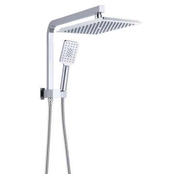 High Quality Custom 7.5L Per Minute Flow Rate 10 Inches ABS Square Shower Head Bathroom Hand Shower Set