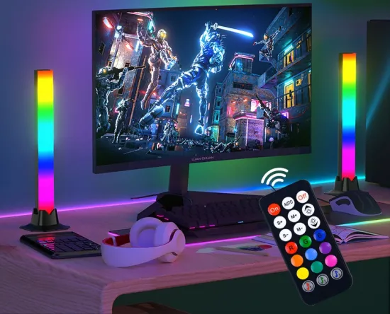 USB Voice-Controlled RGB LED Desk Lamp with Bluetooth for Gaming Atmosphere