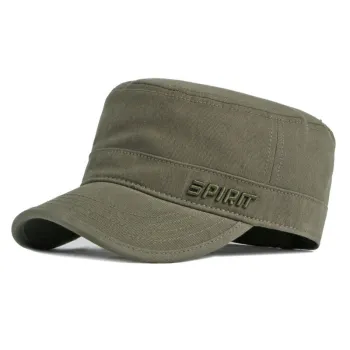 Army Green Fashion Duck Cap with Embroidery for Men and Women - Sunscreen Outdoor Casual Hat
