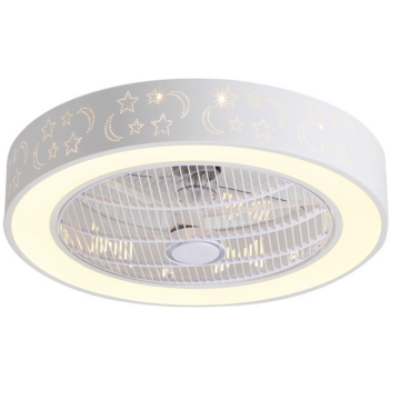Modern Konut Dimmable DC Motor Akrilik LED Tavan Fanı Işık