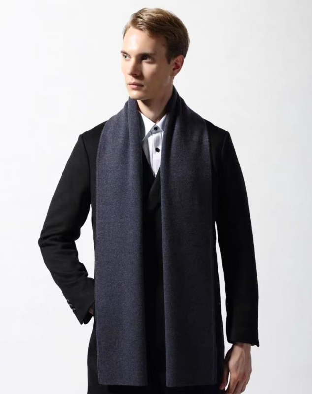 Men's Scarf, Fashion Cashmere Feel Scarves for Men Winter Autumn with Tassels Fringes Long