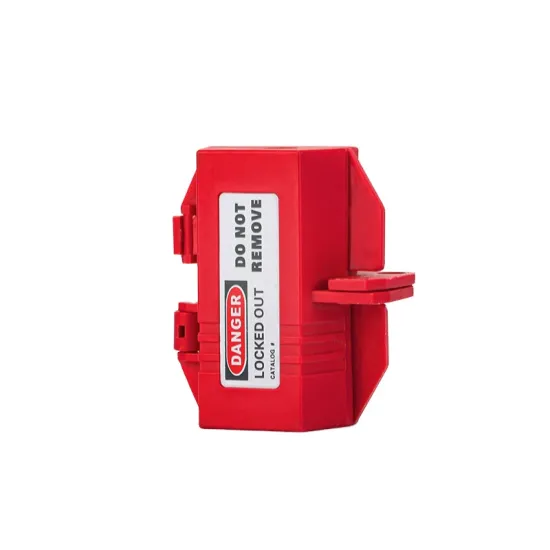 BOZZYS Safety Electrical Plug Lockout Box - Red Rugged Plastic Insulated Lockout Device
