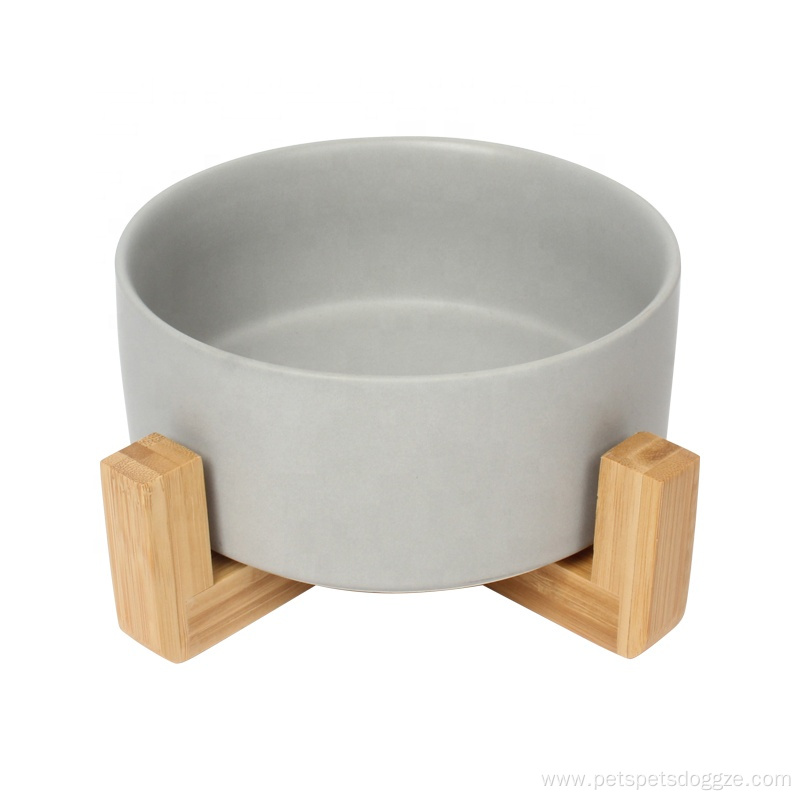 Pet Cat Dog Food Bowl With Stand