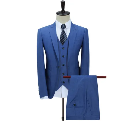 AOSHI 2021New Hot Sale men suit summer 3 Pieces Casual Men Suit casual man suit 3 pcs