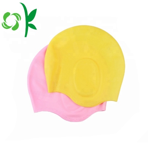 Fun Silicone Swim Caps Simple Silicone Customized Swimming Cap for Long Hair Supplier