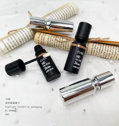 Round Plastic Highlight Tube: Beauty Packaging for Face Makeup and Liquid Highlighter