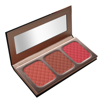 fashion beauty waterproof 3 color blush palette Cosmetic