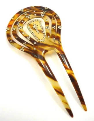 Chignon made of cellulose acetate sheet