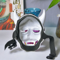 Máscara completa de resina branca japonesa Hannya Demon