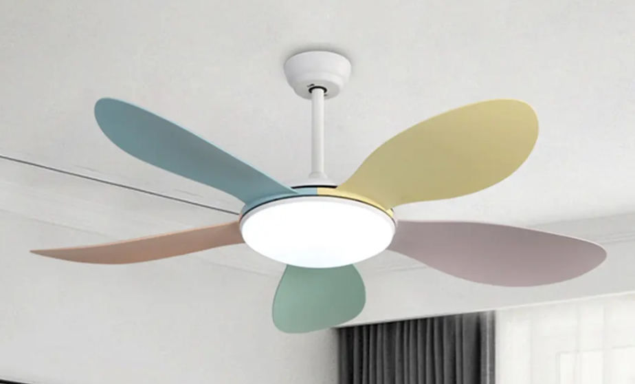 "Introducing the Ultimate Comfort Solution: Low-Noise 5-Speed LED Ceiling Fan"