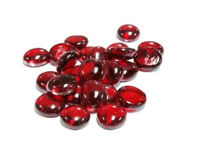 Flat Glass Beads Glass Gems For Vase Decoration