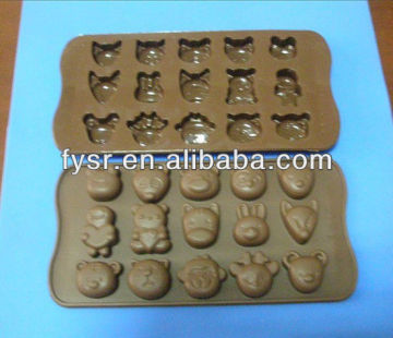 animal shaped silicone Chocolate moulds