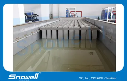 Industrial Block Ice Maker Machine Evaporator 20ton/24h , Lg Control