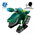 Novo produto transmite a função azul dinossauro diy robô brinquedo defromed robô brinquedo para meninos