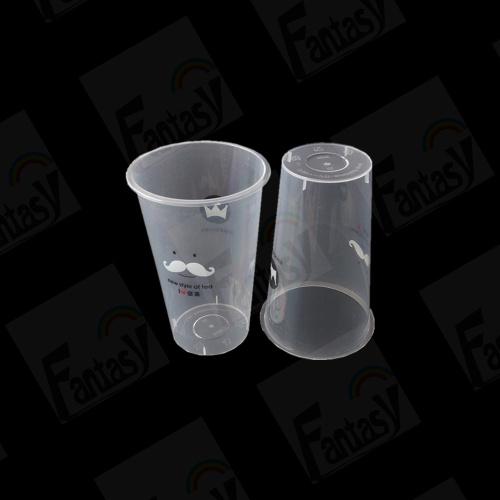 Custom 8/16/32oz Disposable Bubble Tea PP Injection Cup