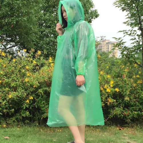 disposable protective raincoat with elastic