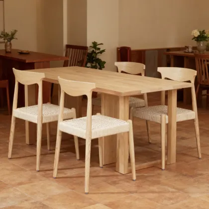 Nordic Retro Design Home Furniture Simple Wood Chair