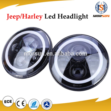 Jeep / Harley led headlight 45w 7 Inch led headlight with DRL