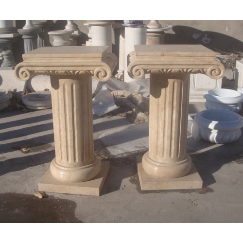 Versatile Fluted Stone Columns for Architectural Design