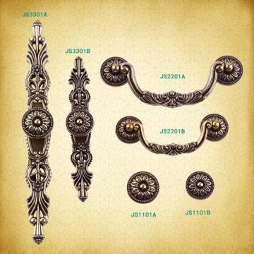 European Handle Knob Classical Antique Bronze Door Handles Drawer Wardrobe Door Handle
